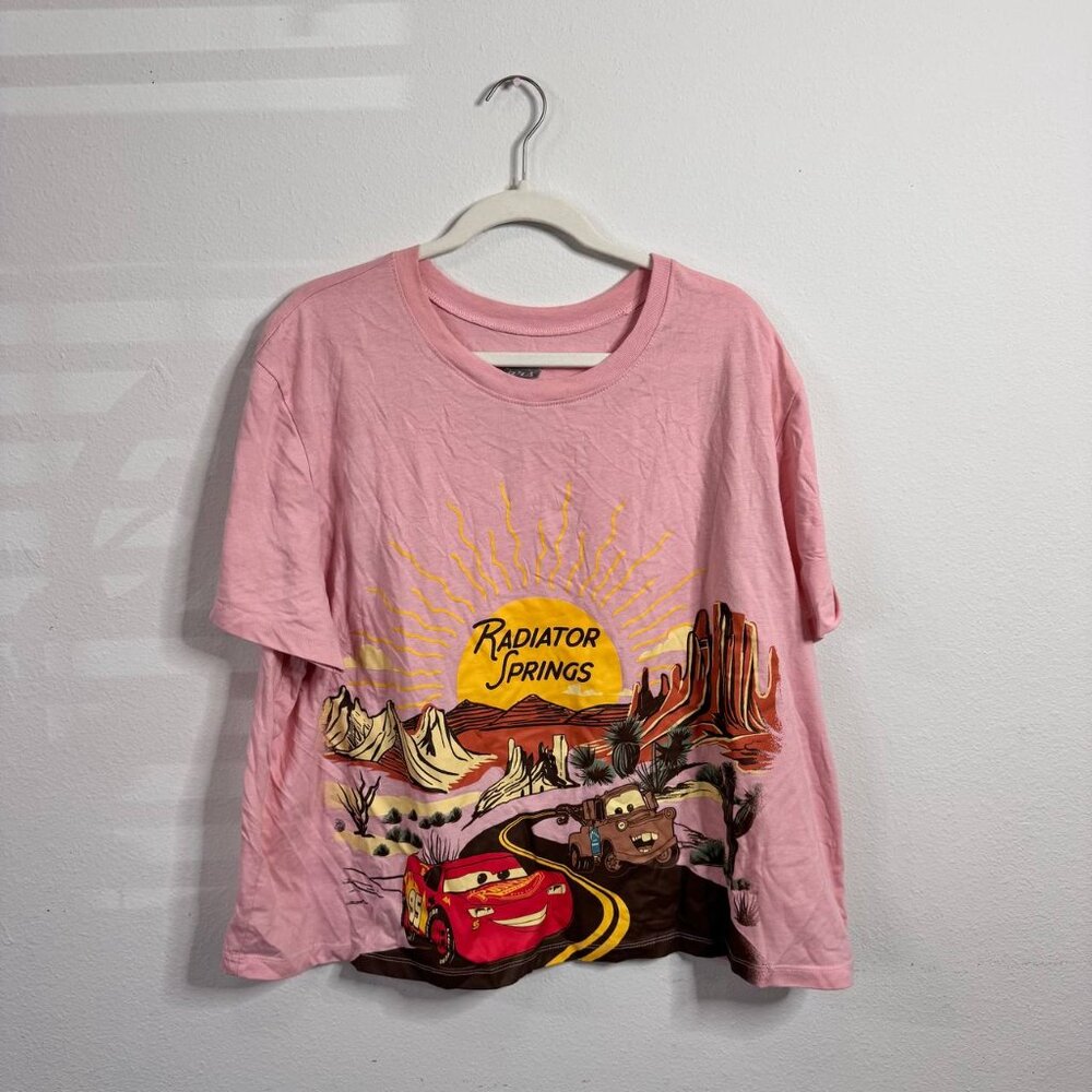 Disney Cars Pink Lightning McQueen Radiator Springs Tee | Size 3X